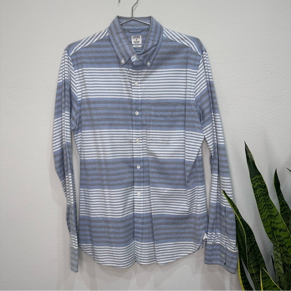 Bonobos Oxford Button Down Striped Long Sleeve - Picture 1 of 7